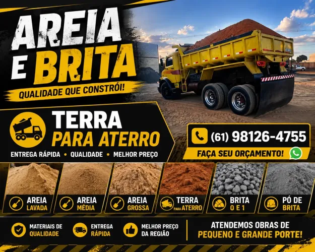 Areia e brita