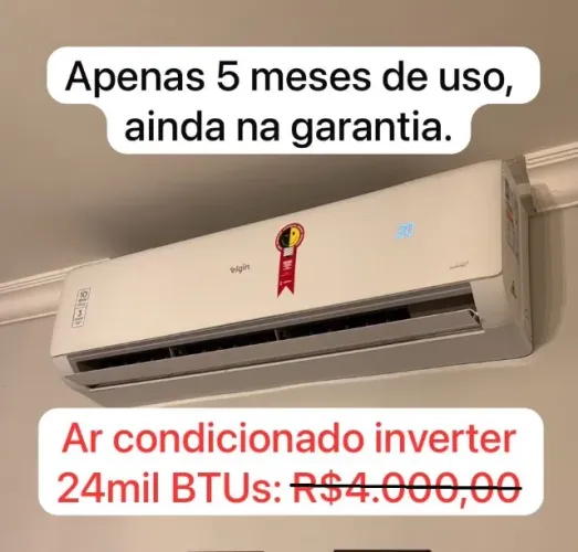 Ar condicionado 24 mil Btus (ACEITO PROPÓSTA)