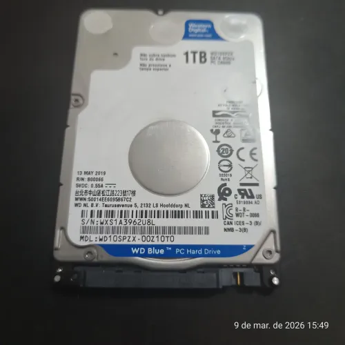 HD 1TB Sata Western Digital Blue (WD)