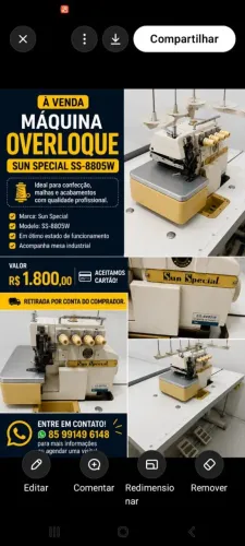Venda de máquina