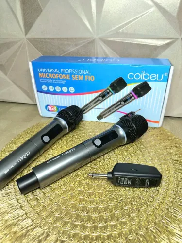 Kit 2 Microfones sem Fio Coibeu - Praticidade e Alta Performance