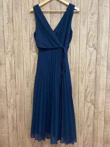 Vestido trespassado Azul Marinho - tam P
