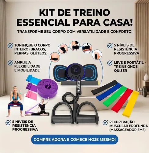 Kit Treino essencial pra Casa
