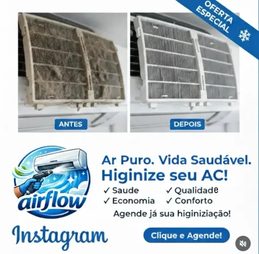 Higienização completa de Ar condicionado residencial