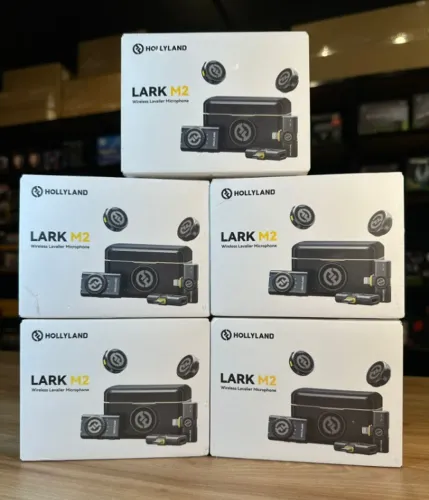 Microfone Hollyland Lark M2 Combo light Preto - Produto novo (loja física)