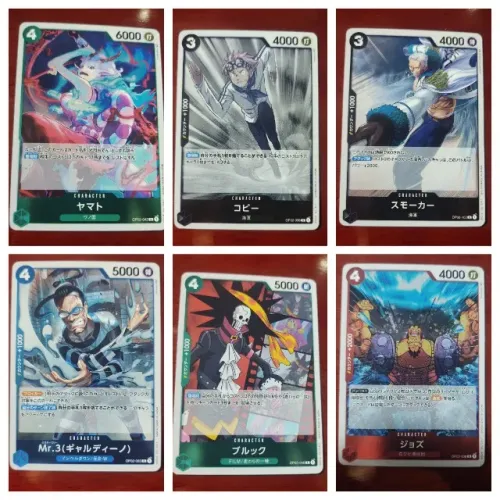 Lote 10 Cartas Raras One Piece TCG (Japonês) - Foil/Brilhantes