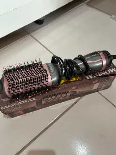 Escova Secadora Mondial Grey Rose Keratin