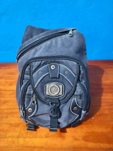 Mochila Lona Alça Transversal KVN Unissex Super Reforçada - Usado