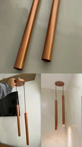 Lustre pendente duplo
