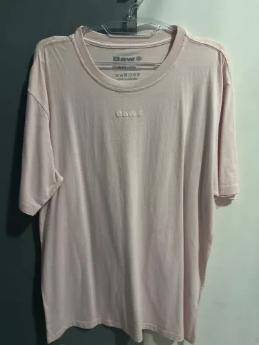Camisa Baw Selfie Logo Rosa