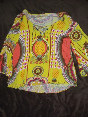 Blusa leve amarela Lez a Lez tamanho M