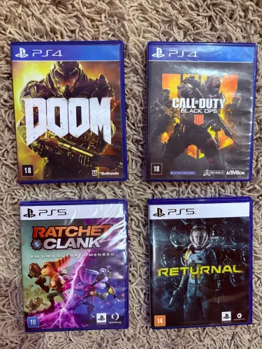 Lote de jogos Ps4 e Ps5