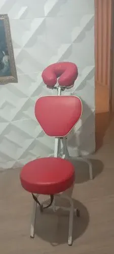 Cadeira Maquiadora Portátil com rodinhas