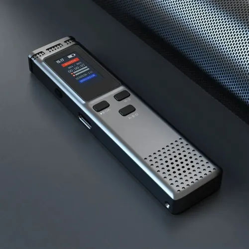 Gravador de Voz Digital com Reprodução, Gravação de Áudio, Redução de Ruído 64gb