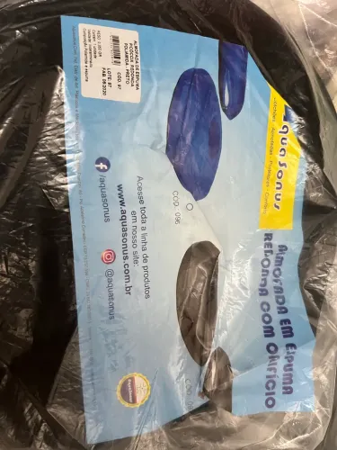Almofada em espuma redonda com orifício 