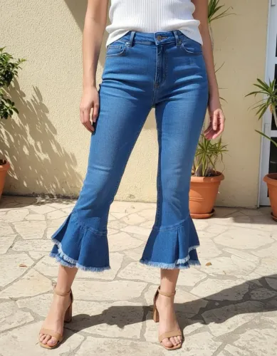 Calça Jeans Feminina Zara Original Pantacourt