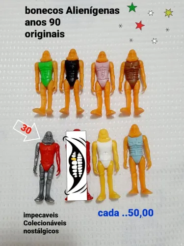 Bonecos alienígenas anos 80