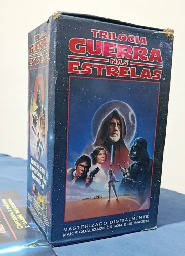Box 3 Fitas VHS - Trilogia Guerra Nas Estrelas (Star Wars) 1995 Masterizado, LER ANÚNCIO.