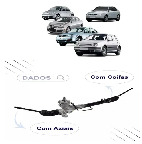 Caixa Setor Direção Hidráulica Golf / New Beetle / Bora / Audi A3 - Remanufaturada