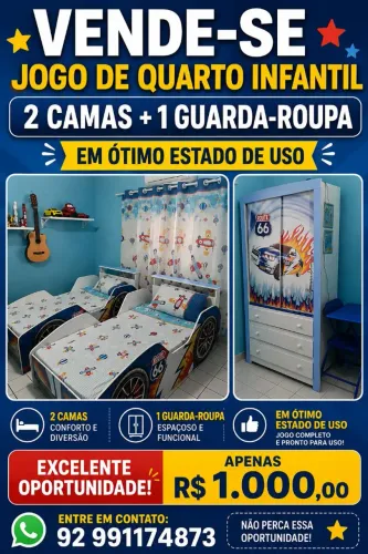 Jogo de cama infantil
