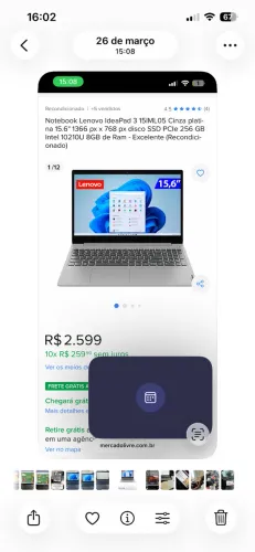 Notebook lenovo