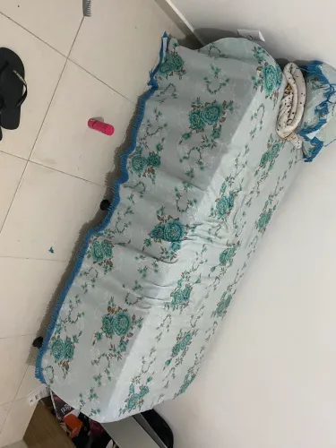 Cama box de solteiro + colchão de solteiro