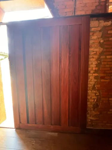 Porta maciça madeira cumaru de correr 