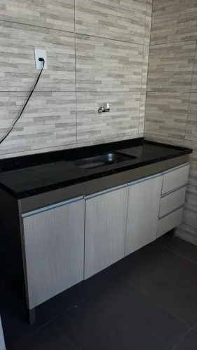 Pia de cozinha com balcão