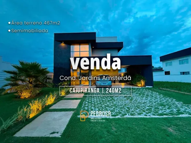 Casa em condomínio à venda com 240 m2 - 4 quartos - no bairro de Cajupiranga/Parnamirim -