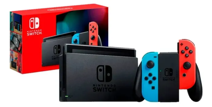 Nintendo Switch V2 Desbloqueado 128GB NA CAIXA Completo