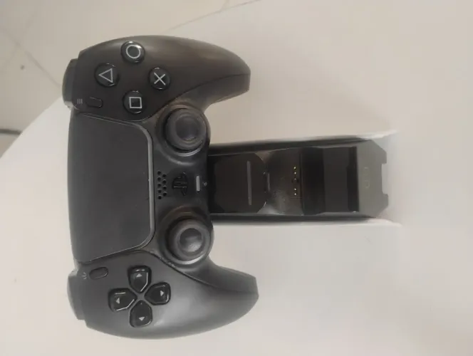 Controle BLACK PS5 original + base de carregamento