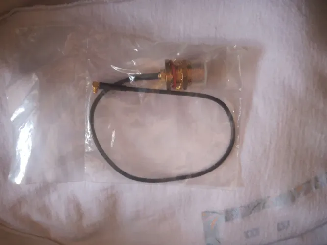 cabo pigtail U.FL/IPEX para SMA fêmea, banhado a ouro
