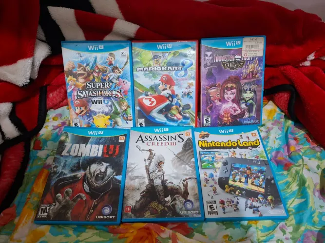Lote 6 jogos wiiu