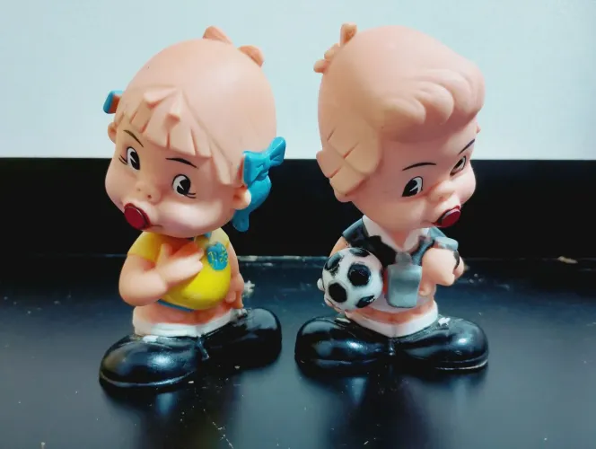 Par de bonecos futebol marca espanhola