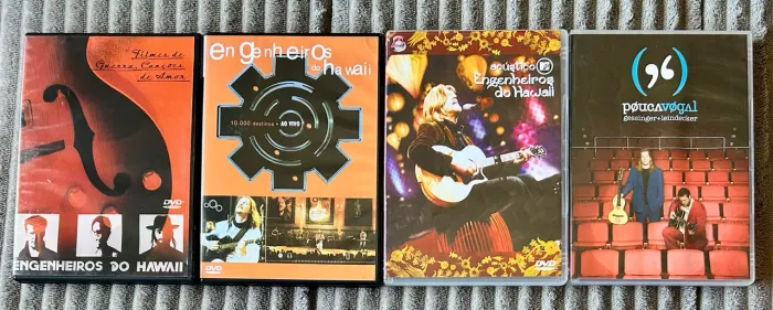 Engenheiros do Hawaii + Pouca Vogal Lote com 4 DVDS