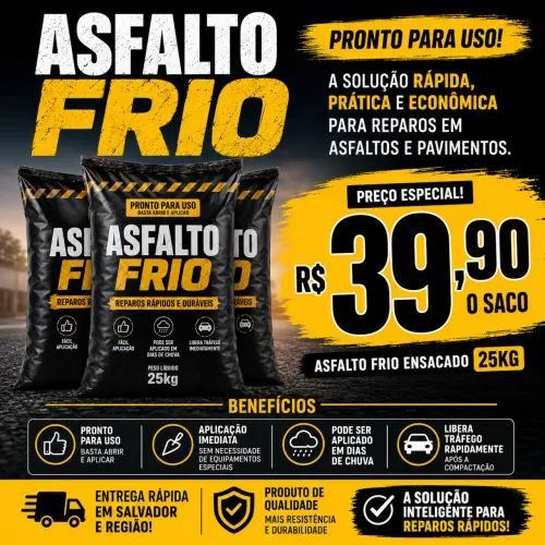 Asfalto frio ensacado