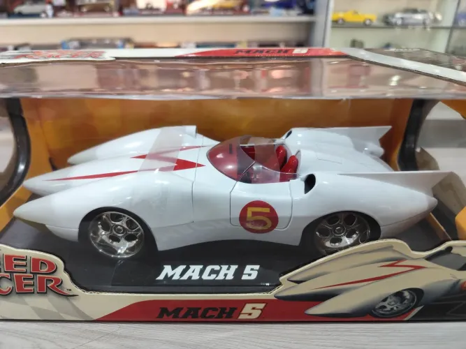 Miniatura Mach 5 Speed Racer Meteoro Jada Toys 1:18 Diecast Com Caixa
