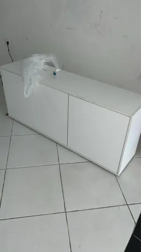 Armário branco baixo MDF 