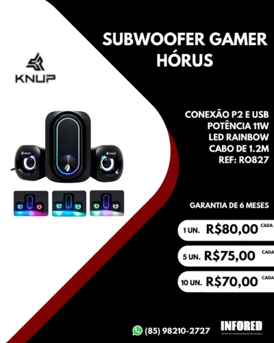Caixas de Som Subwoofer para PC