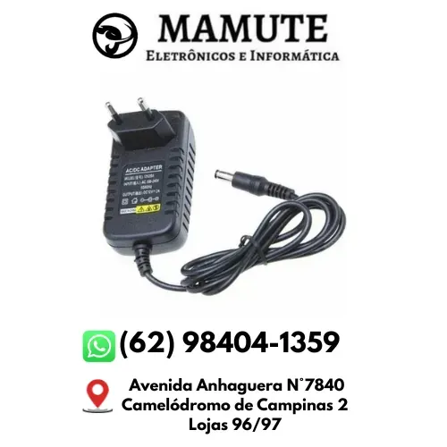 Fonte De Alimentação 12v 2A Bivolt Camera Fita de LED