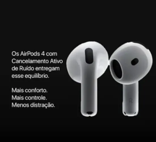AirPods 4 ANC Cancelamento de Ruído - Novo e Lacrado, Garantia Apple