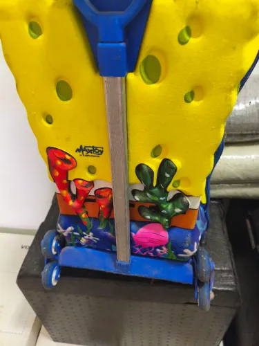 Mochila Bob Esponja escolar com rodas 3D