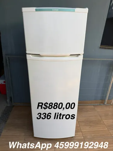 Geladeira duplex 336 litros funcionando e econômica 