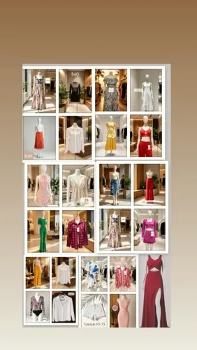 Lote de roupas para bazar com 25 peças