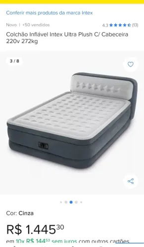 Colchão inflável ultra plush casal