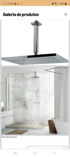 Chuveiro lorenzetti Teto LorenQuadra 7030 C16 cromado