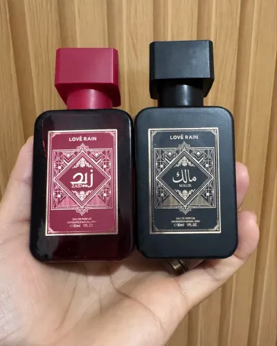 Kit 2 Perfumes Árabes Lové Rain (Zaid e Malik) 30ml - Lacrados