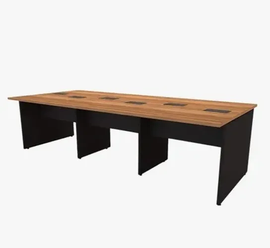 Mesa de Reunião NOVA - Plataforma De Trabalho 6 Lugares 2,70m Pé Painel