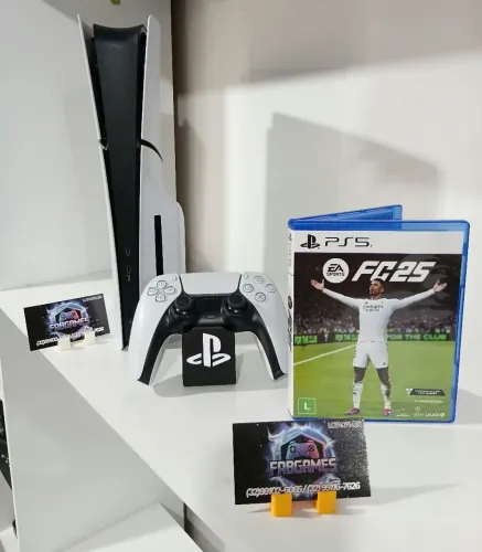 Playstation 5 SLIM 825GB com leitor. Garantia 3 meses aqui na LOJA FABGAMES. Loja física 