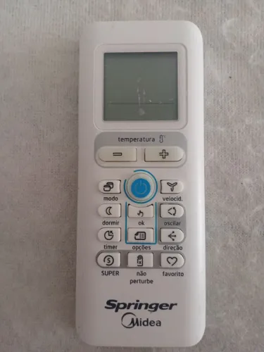 controle remoto para ar-condicionado Springer Midea. 